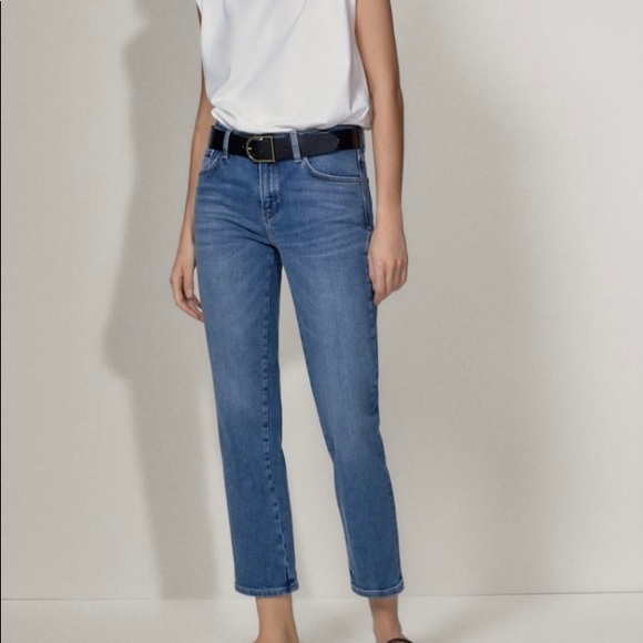 Massimo Dutti Slim Crop Jeans - Picture 2 of 7